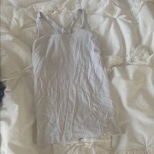Lululemon white ebb to street tank